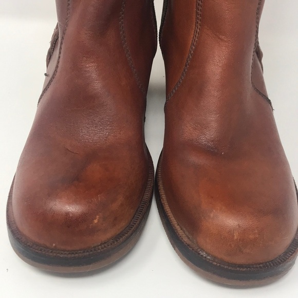 qualicraft Shoes Vintage Boho Tall Leather Boots Boho Chic Sz 5 2